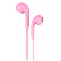 Наушники внутриканальные HOCO M39, микрофон, кнопка ответа, кабель 1.2м, цвет: розовый (1/34/340)